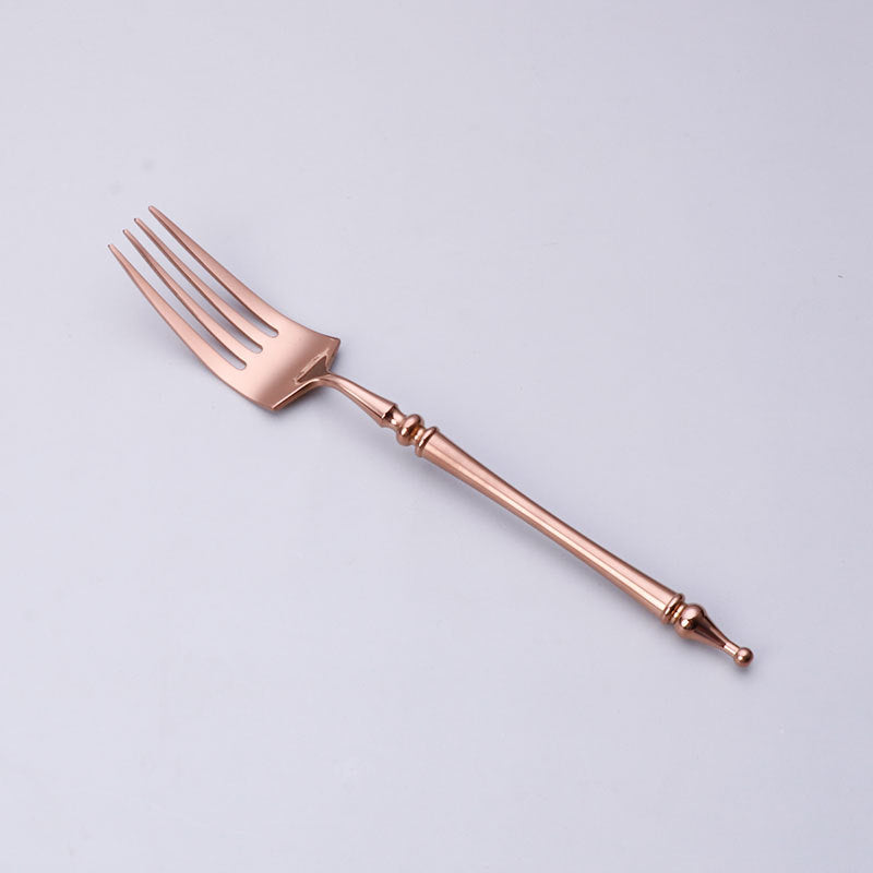 304 Stainless Steel Cutlery Set Steak Fork, Knife, Spoon, Ceramic column handle Retro Euro Design Flatware 304 Stainless Steel Cutlery Set Steak Fork, Knife, Spoon, Ceramic column handle Retro Euro Design Flatware