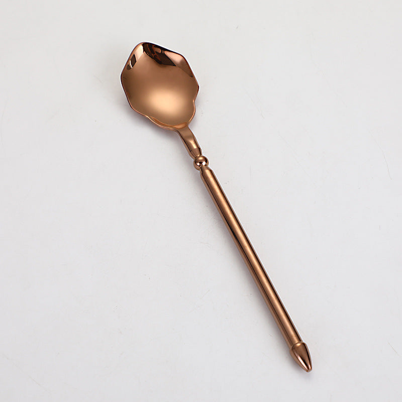 304 Stainless Steel Knife Fork Spoon Flatware Set Sea King Plated Cutlery Steak Fork Coffee Spoon 304 Stainless Steel Knife Fork Spoon Flatware Set Sea King Plated Cutlery Steak Fork Coffee Spoon