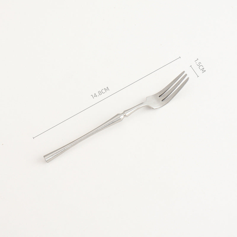 Matte 304 Stainless Steel Knife, Fork, Spoon Cutlery Set, High-quality Steak Flatware Set Matte 304 Stainless Steel Knife, Fork, Spoon Cutlery Set, High-quality Steak Flatware Set