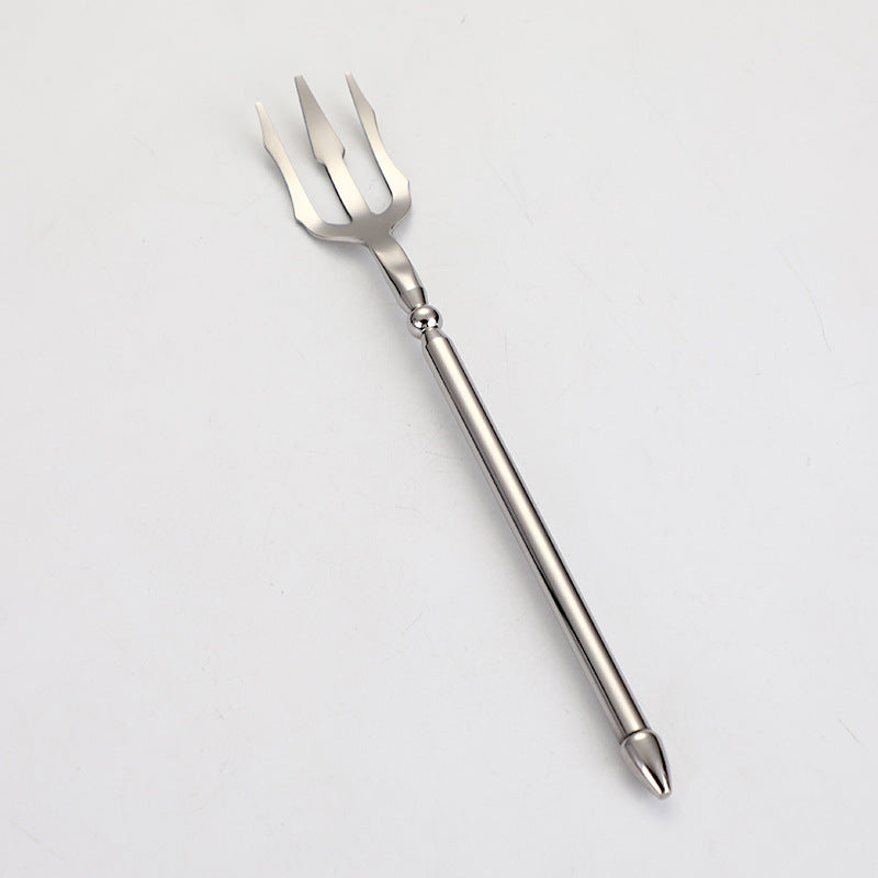 304 Stainless Steel Knife Fork Spoon Flatware Set Sea King Plated Cutlery Steak Fork Coffee Spoon 304 Stainless Steel Knife Fork Spoon Flatware Set Sea King Plated Cutlery Steak Fork Coffee Spoon