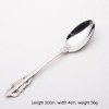 Europe Retro Gold, Silver Flatware Set Engraved Fork, Spoon, Knife For Dinner Set of 4 Europe Retro Gold, Silver Flatware Set Engraved Fork, Spoon, Knife For Dinner Set of 4