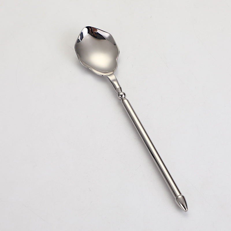 304 Stainless Steel Knife Fork Spoon Flatware Set Sea King Plated Cutlery Steak Fork Coffee Spoon 304 Stainless Steel Knife Fork Spoon Flatware Set Sea King Plated Cutlery Steak Fork Coffee Spoon