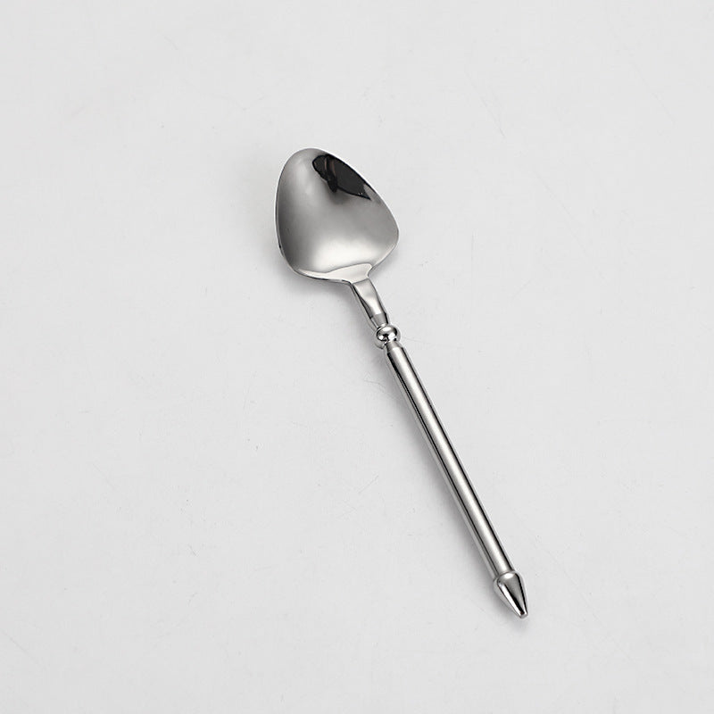 304 Stainless Steel Knife Fork Spoon Flatware Set Sea King Plated Cutlery Steak Fork Coffee Spoon 304 Stainless Steel Knife Fork Spoon Flatware Set Sea King Plated Cutlery Steak Fork Coffee Spoon