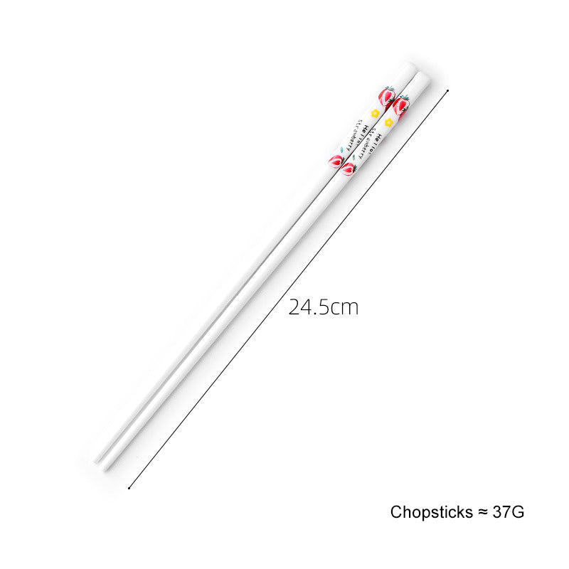 Creative Fruit Pattern Stainless Steel Fork, Knife, Spoon, Chopsticks, Steak Flatware Set Creative Fruit Pattern Stainless Steel Fork, Knife, Spoon, Chopsticks, Steak Flatware Set