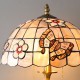Tiffany Table Lamp Lamp with Shell Lamp Shade and Copper Crane Lamp Holder