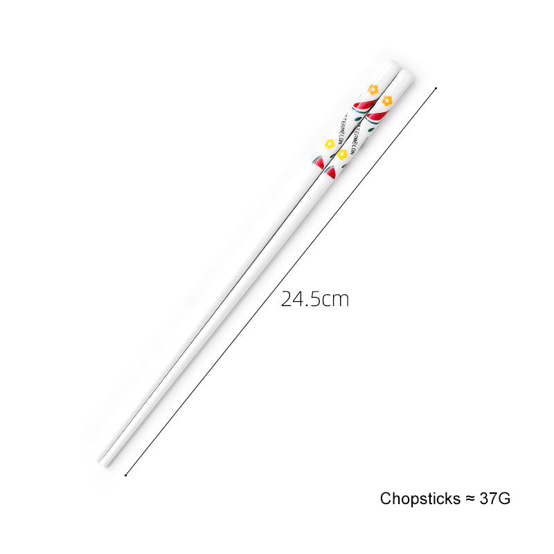 Creative Fruit Pattern Stainless Steel Fork, Knife, Spoon, Chopsticks, Steak Flatware Set Creative Fruit Pattern Stainless Steel Fork, Knife, Spoon, Chopsticks, Steak Flatware Set