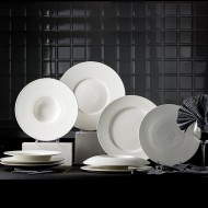 Designer Tableware Collection Weiss Series Ceramic Dish White Plate Designer Tableware Collection Weiss Series Ceramic Dish White Plate