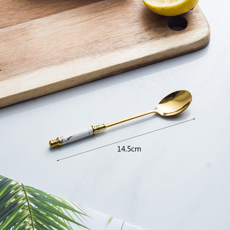 Marble Handle Flatware Set Stainless Steel Dinning Set Steak Fork, Spoon, Knife Marble Handle Flatware Set Stainless Steel Dinning Set Steak Fork, Spoon, Knife