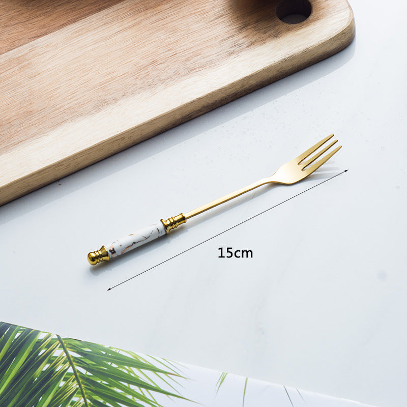 Marble Handle Flatware Set Stainless Steel Dinning Set Steak Fork, Spoon, Knife Marble Handle Flatware Set Stainless Steel Dinning Set Steak Fork, Spoon, Knife