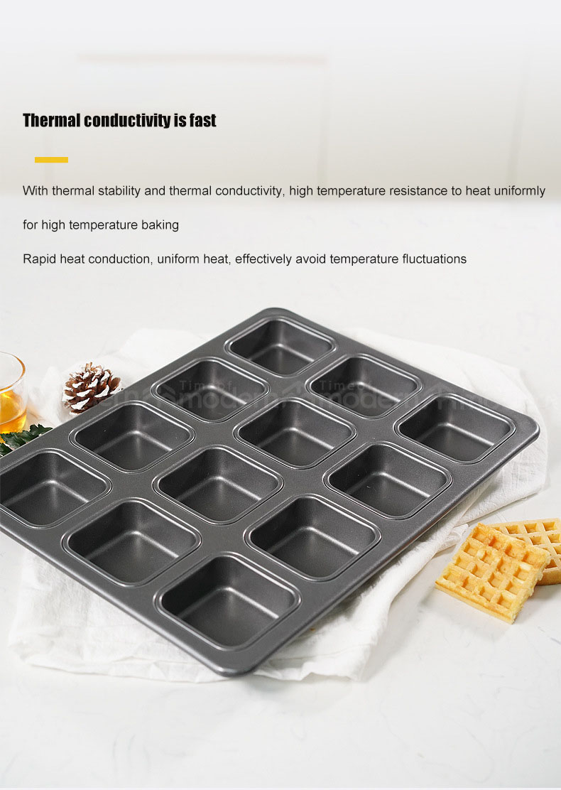 12 Cups Non-stick Baking Pan Square Cupcake Pan  (6).jpg