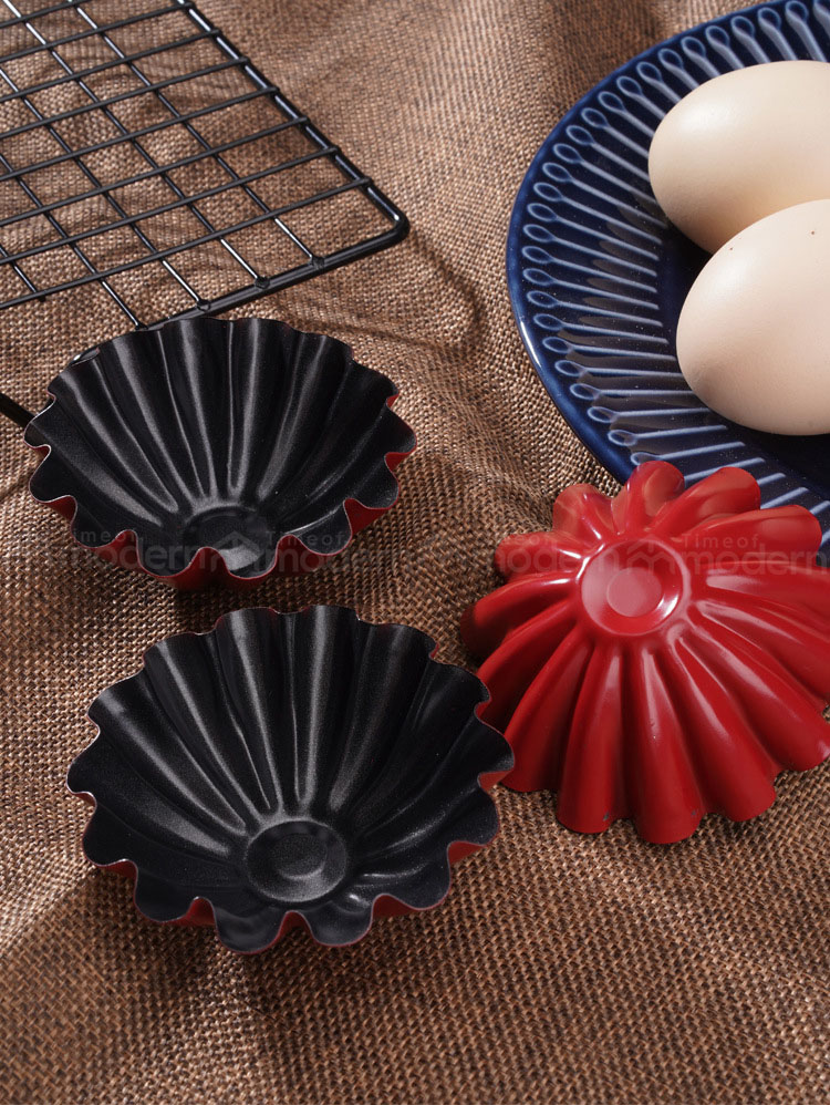 Large Egg Tart Mold Flower Shaped Fruit Pie Plate (7).jpg