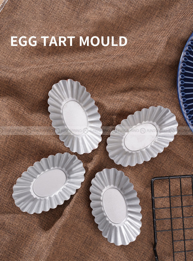 Oval Egg Tart Mold Portuguese Tart Mold Champagne Baking Mold (1).jpg