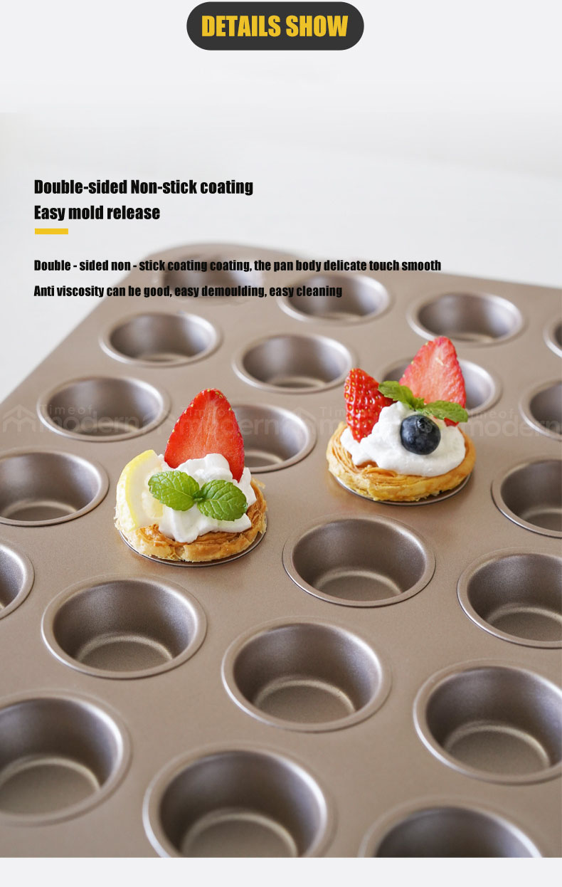 Champagne 24 Muffin Tin Cups Cupcake Molds (5).jpg
