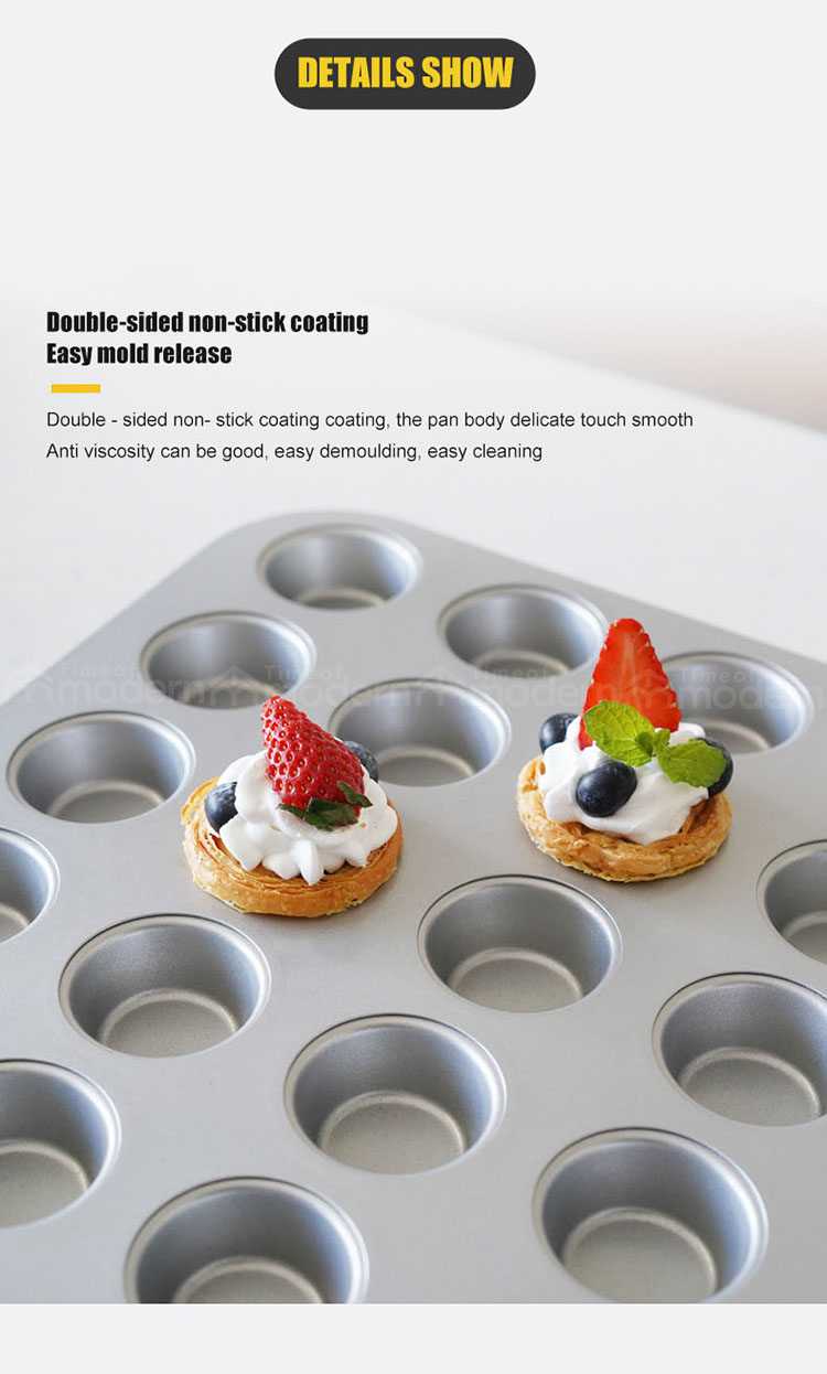 Silver 24 Muffin Tin Cups Cupcake Molds (5).jpg