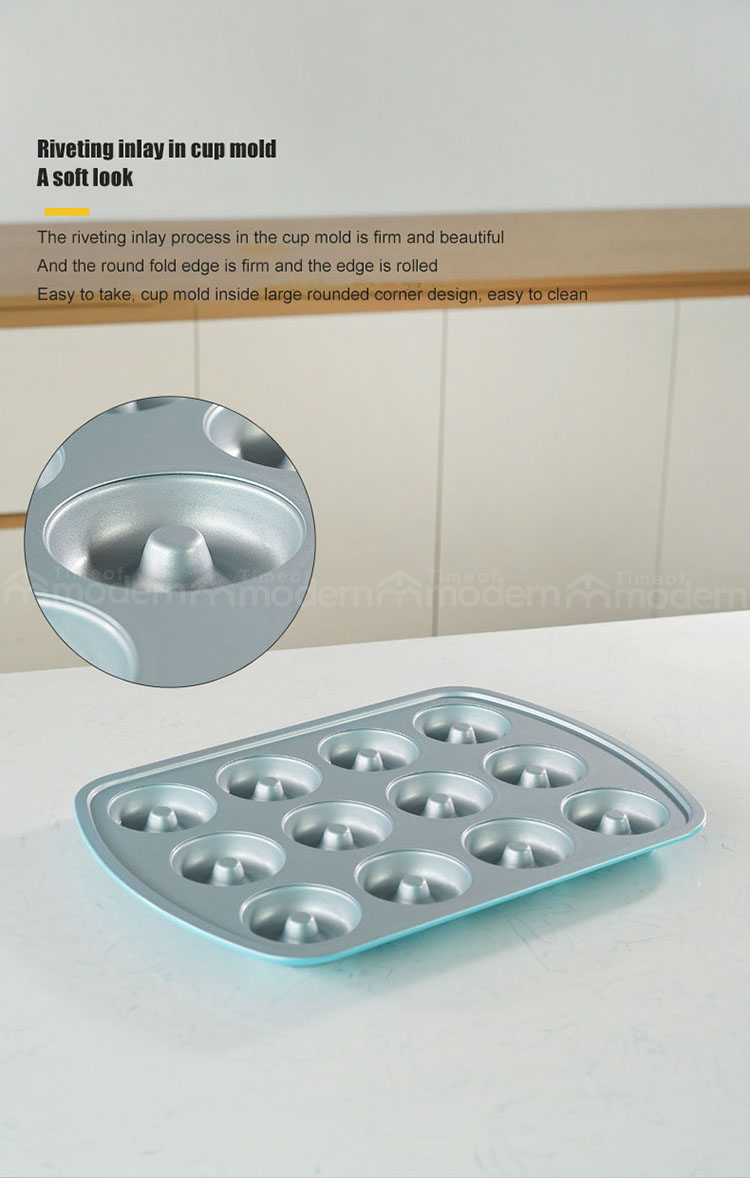 Silver Blue 12 Cups Cake Mold Donut Making Mold (7).jpg