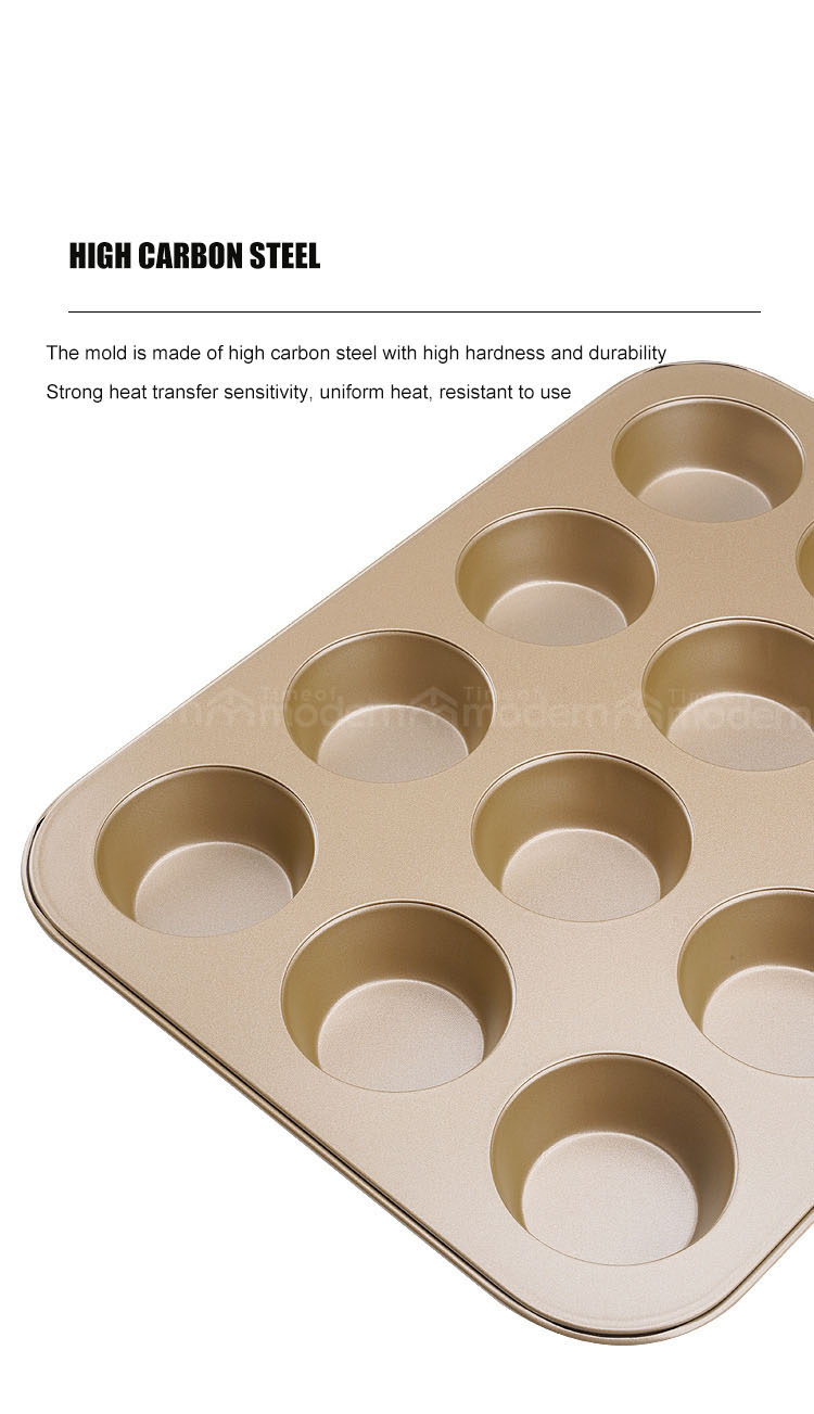 Champagne Non-stick Baking Pan 12 Cups  (4).jpg