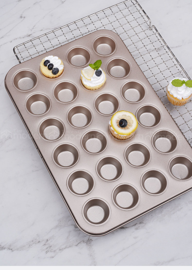 Champagne 24 Muffin Tin Cups Cupcake Molds (11).jpg