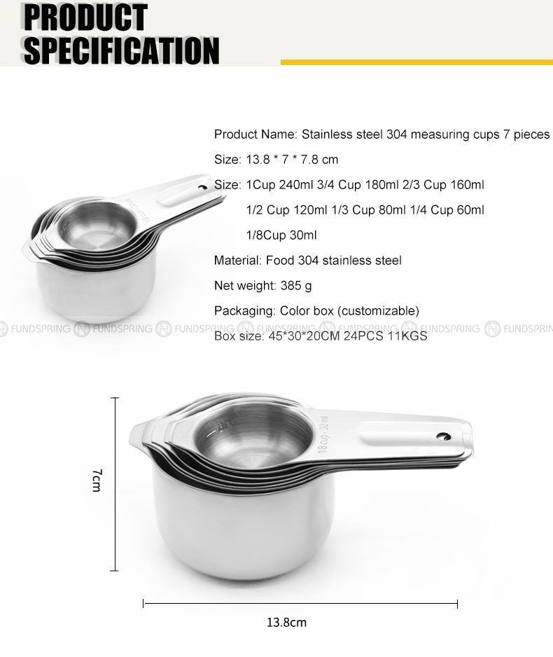 304 Stainless Steel Measuring Cups 7 Pcs .jpg