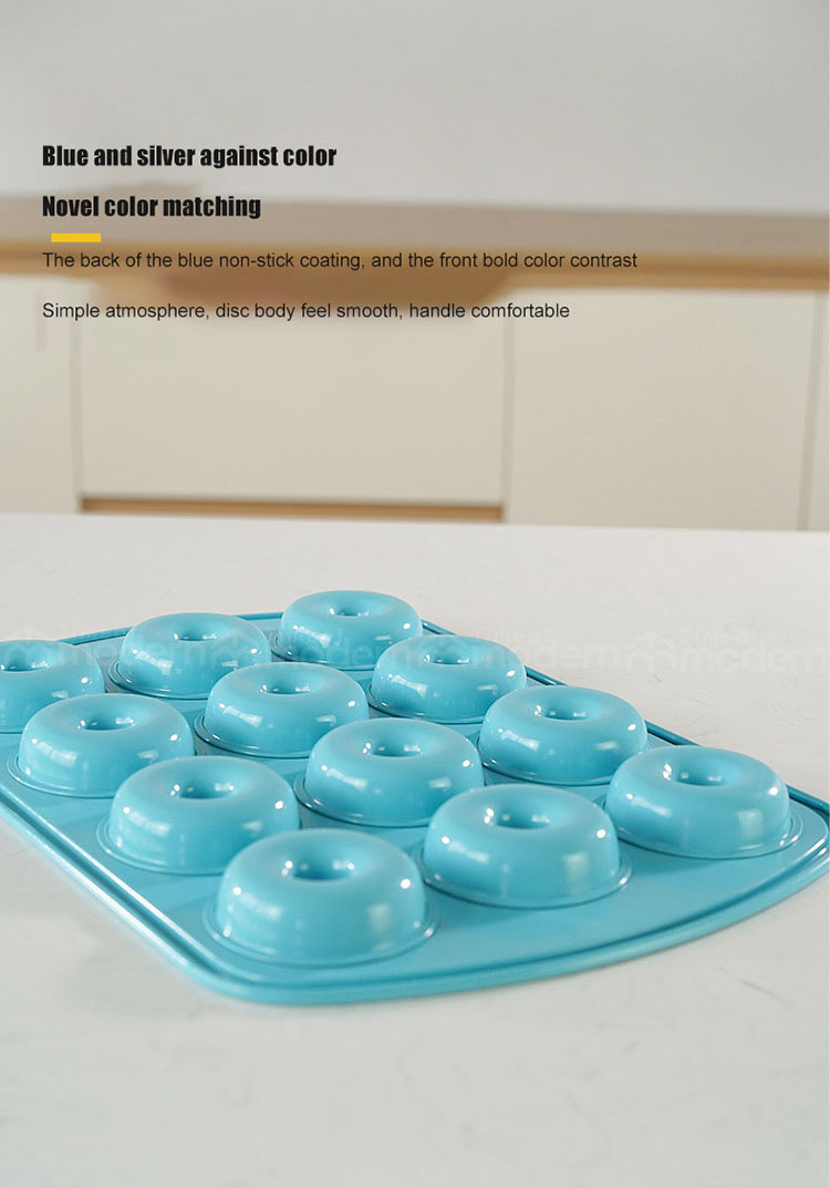 Silver Blue 12 Cups Cake Mold Donut Making Mold (8).jpg