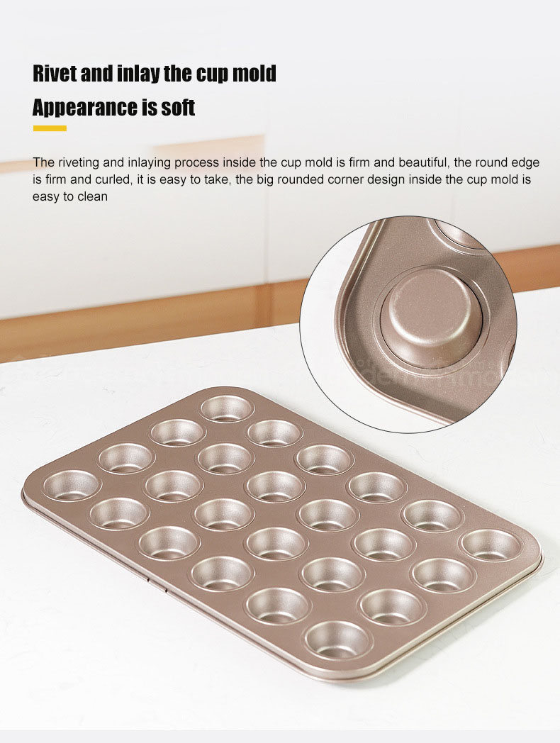 Champagne 24 Muffin Tin Cups Cupcake Molds (7).jpg