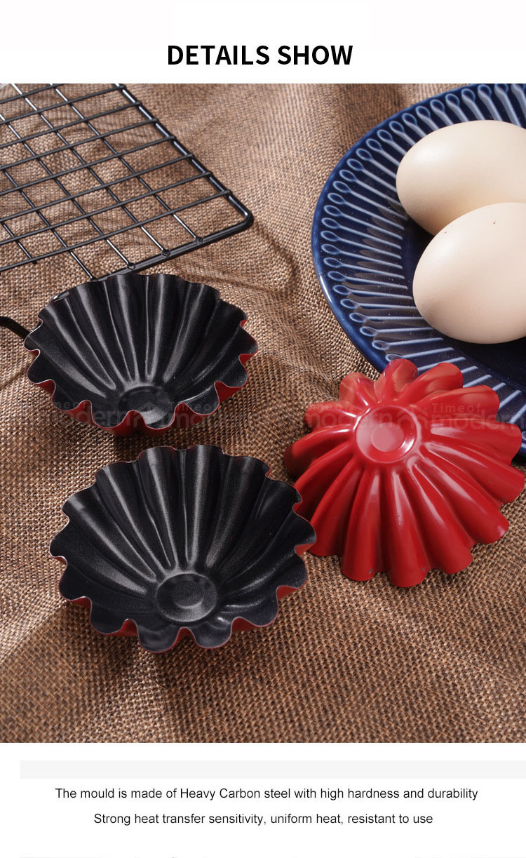 Large Egg Tart Mold Flower Shaped Fruit Pie Plate (3).jpg