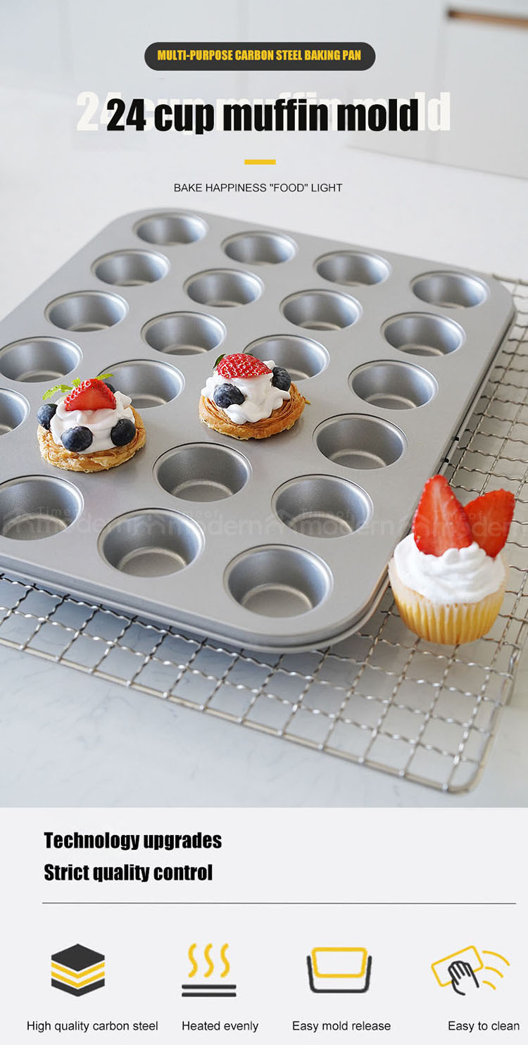 Silver 24 Muffin Tin Cups Cupcake Molds (1).jpg