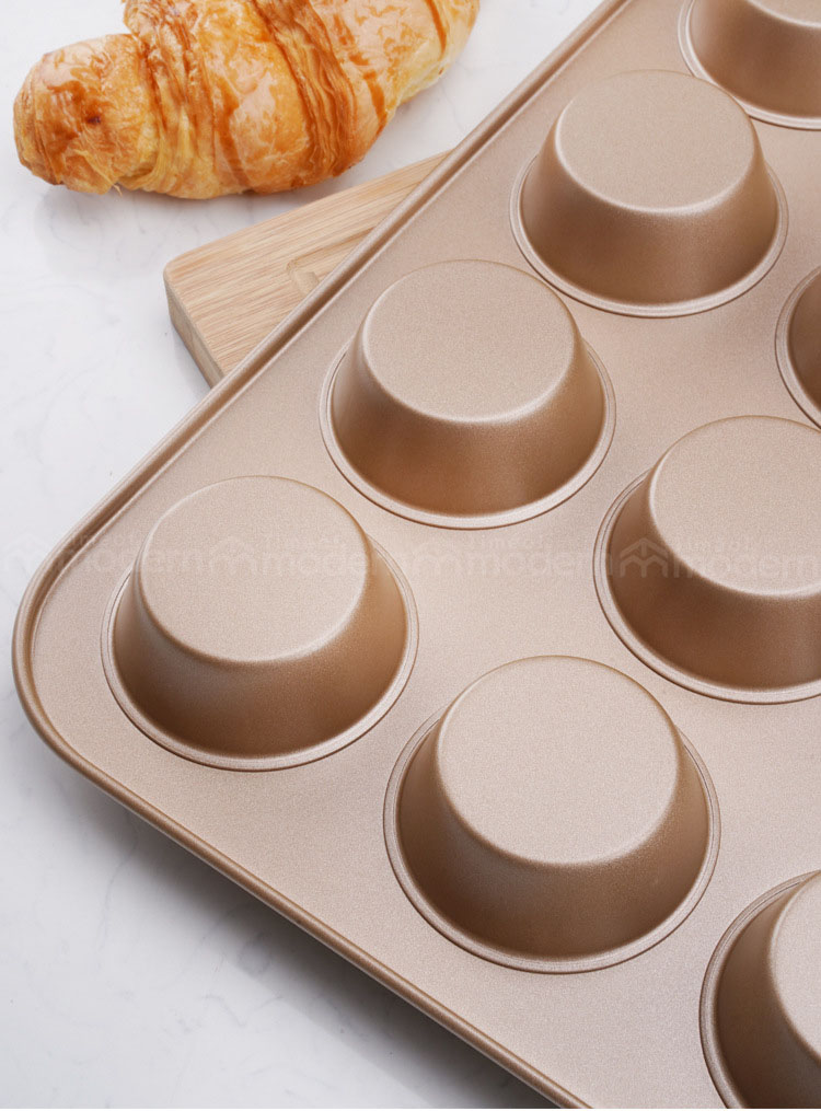 Champagne Non-stick Baking Pan 12 Cups  (11).jpg